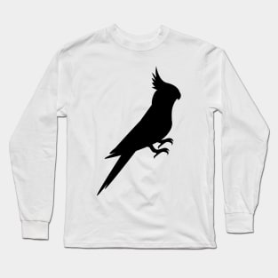 cockatiel silhouette Long Sleeve T-Shirt